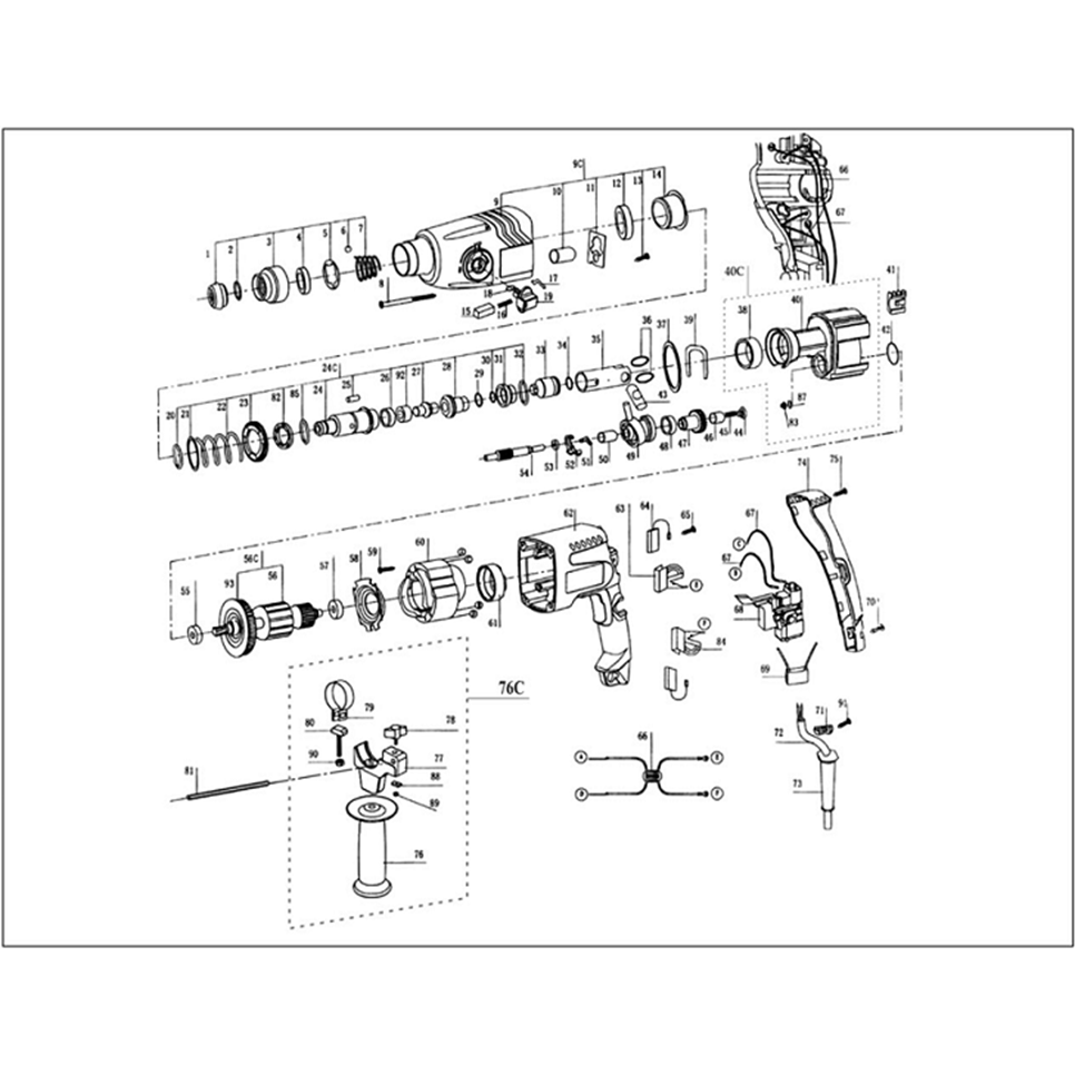 Перфоратор SDS-plus ЗП-650ЭК